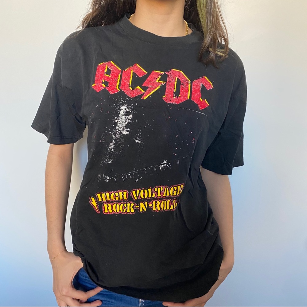 VINTAGE AC/DC high voltage tshirt